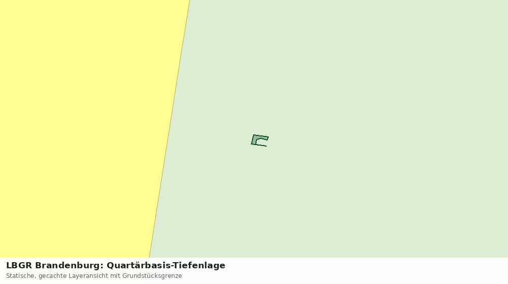 Statische Kartenansicht: LBGR Brandenburg: Quartärbasis-Tiefenlage