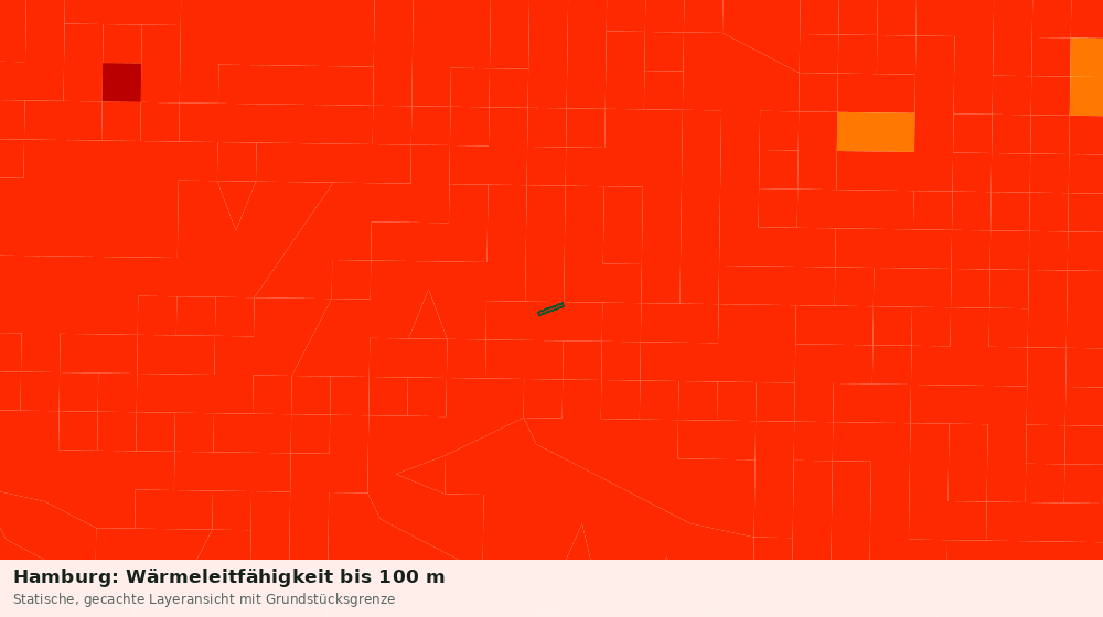 Statische Kartenansicht: Hamburg: Wärmeleitfähigkeit bis 100 m