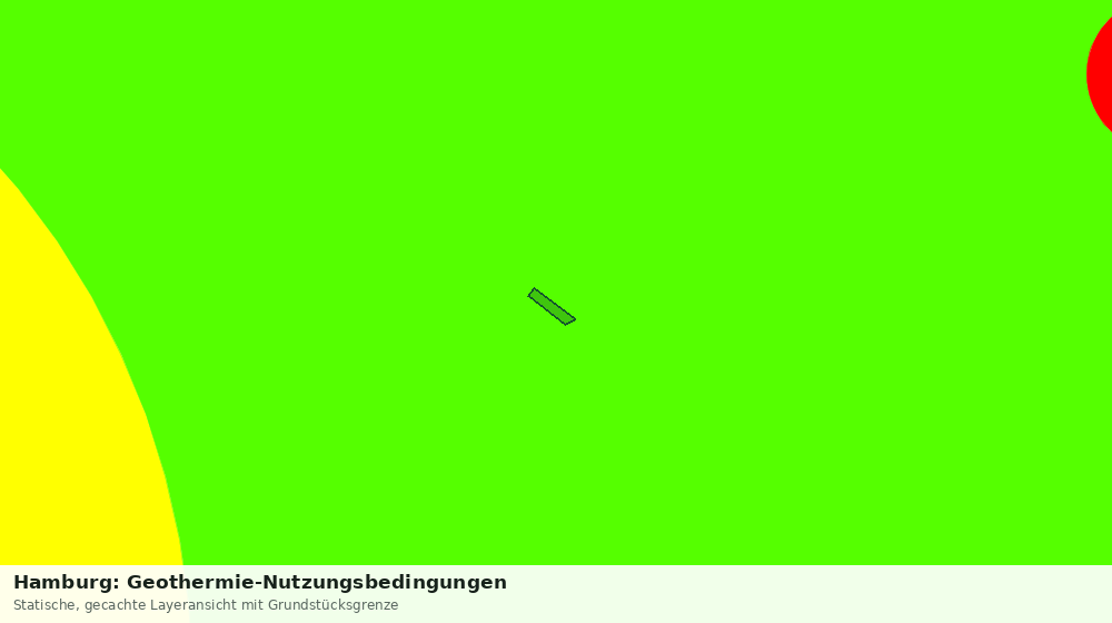 Statische Kartenansicht: Hamburg: Geothermie-Nutzungsbedingungen