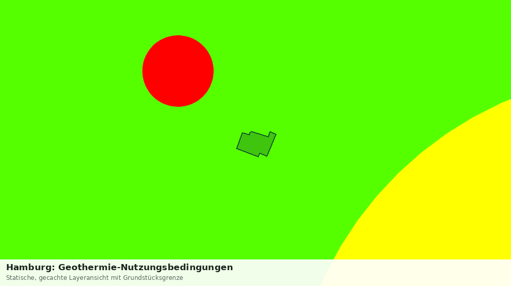 Statische Kartenansicht: Hamburg: Geothermie-Nutzungsbedingungen