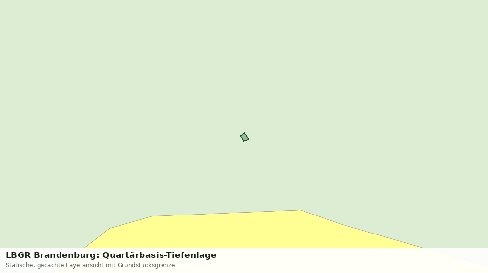 Statische Kartenansicht: LBGR Brandenburg: Quartärbasis-Tiefenlage
