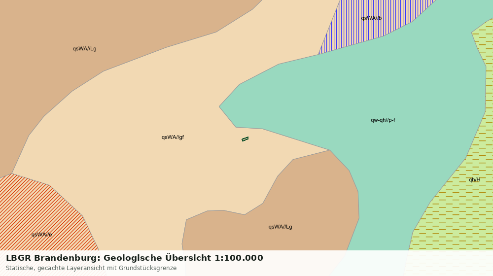 Statische Kartenansicht: LBGR Brandenburg: Geologische Übersicht 1:100.000
