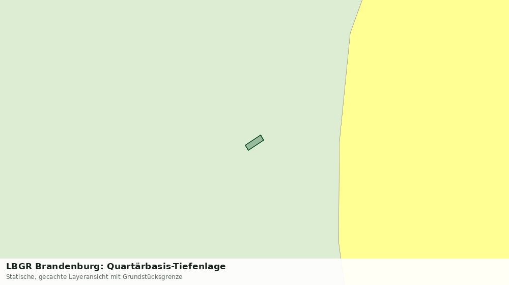 Statische Kartenansicht: LBGR Brandenburg: Quartärbasis-Tiefenlage