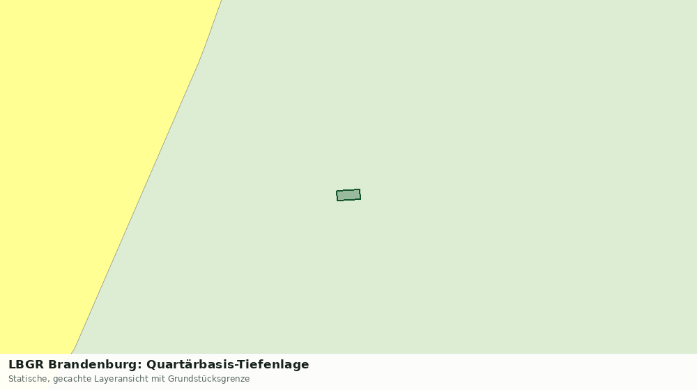 Statische Kartenansicht: LBGR Brandenburg: Quartärbasis-Tiefenlage