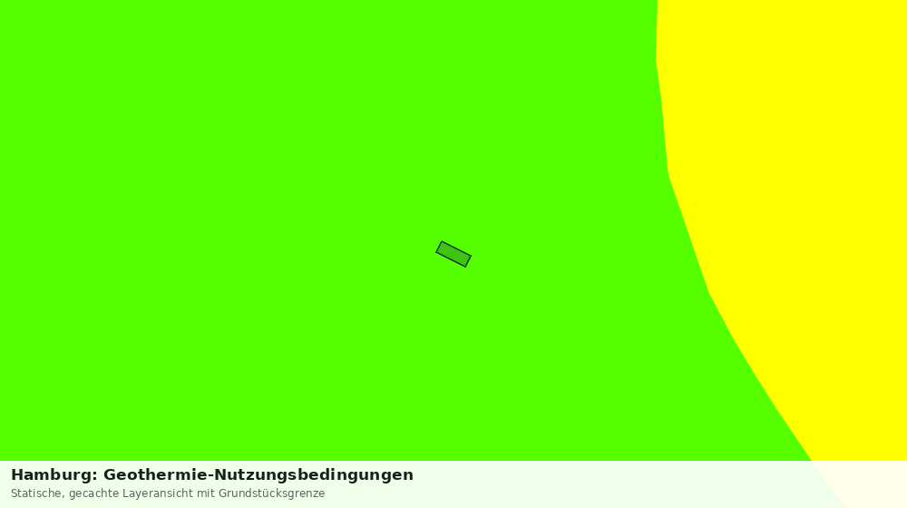 Statische Kartenansicht: Hamburg: Geothermie-Nutzungsbedingungen