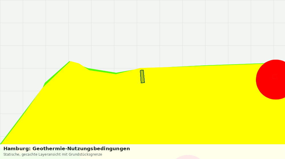 Statische Kartenansicht: Hamburg: Geothermie-Nutzungsbedingungen