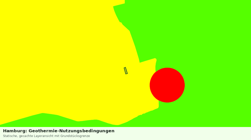 Statische Kartenansicht: Hamburg: Geothermie-Nutzungsbedingungen