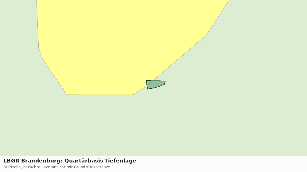 Statische Kartenansicht: LBGR Brandenburg: Quartärbasis-Tiefenlage