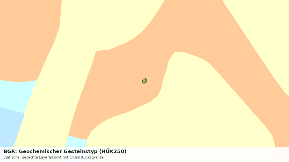 Statische Kartenansicht: BGR: Geochemischer Gesteinstyp (HÜK250)