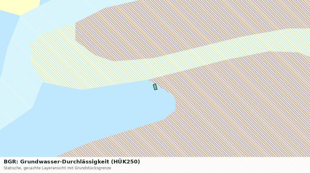 Statische Kartenansicht: BGR: Grundwasser-Durchlässigkeit (HÜK250)