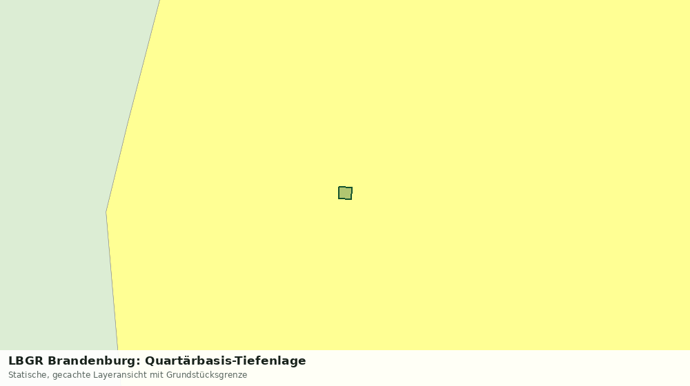 Statische Kartenansicht: LBGR Brandenburg: Quartärbasis-Tiefenlage