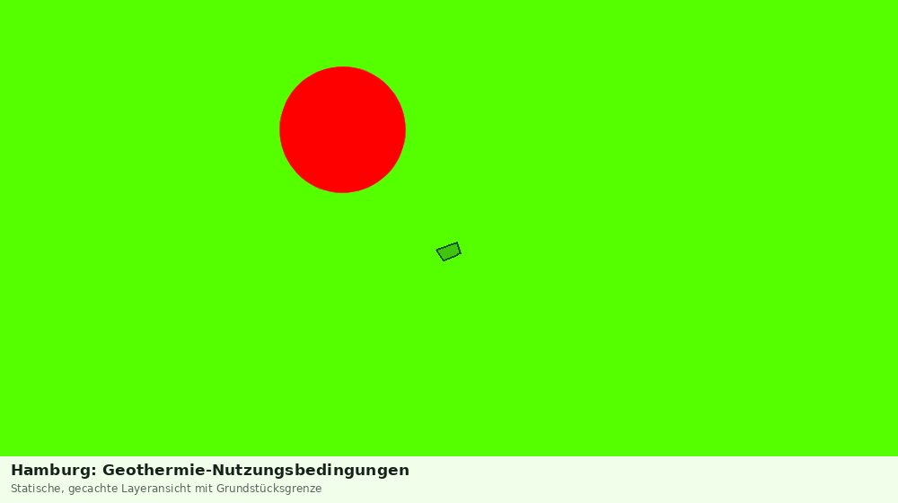Statische Kartenansicht: Hamburg: Geothermie-Nutzungsbedingungen
