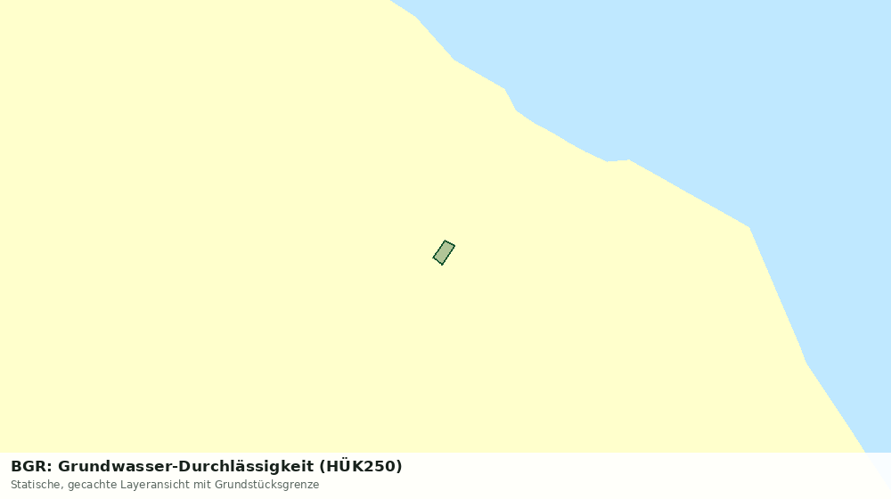 Statische Kartenansicht: BGR: Grundwasser-Durchlässigkeit (HÜK250)