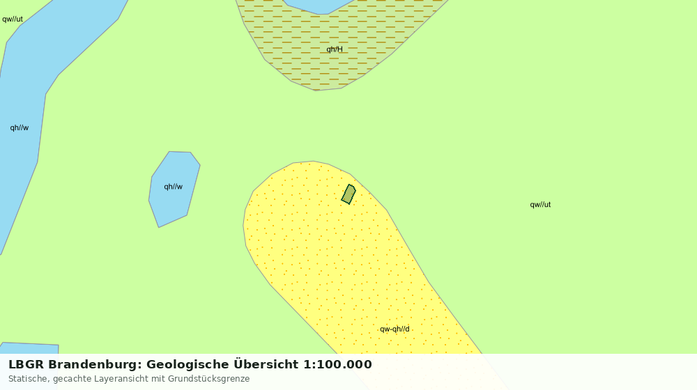 Statische Kartenansicht: LBGR Brandenburg: Geologische Übersicht 1:100.000