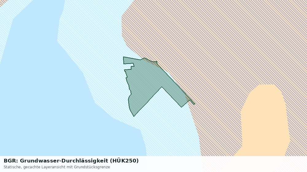 Statische Kartenansicht: BGR: Grundwasser-Durchlässigkeit (HÜK250)