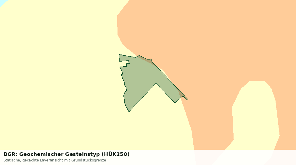 Statische Kartenansicht: BGR: Geochemischer Gesteinstyp (HÜK250)