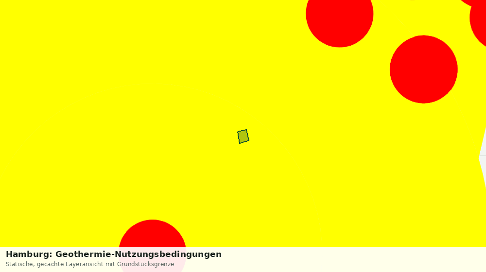 Statische Kartenansicht: Hamburg: Geothermie-Nutzungsbedingungen