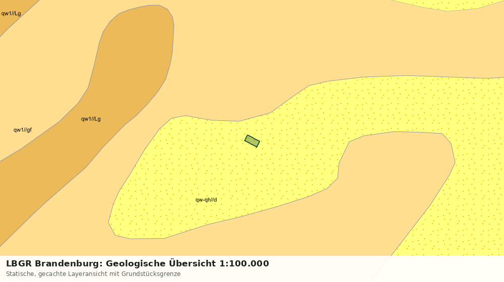Statische Kartenansicht: LBGR Brandenburg: Geologische Übersicht 1:100.000