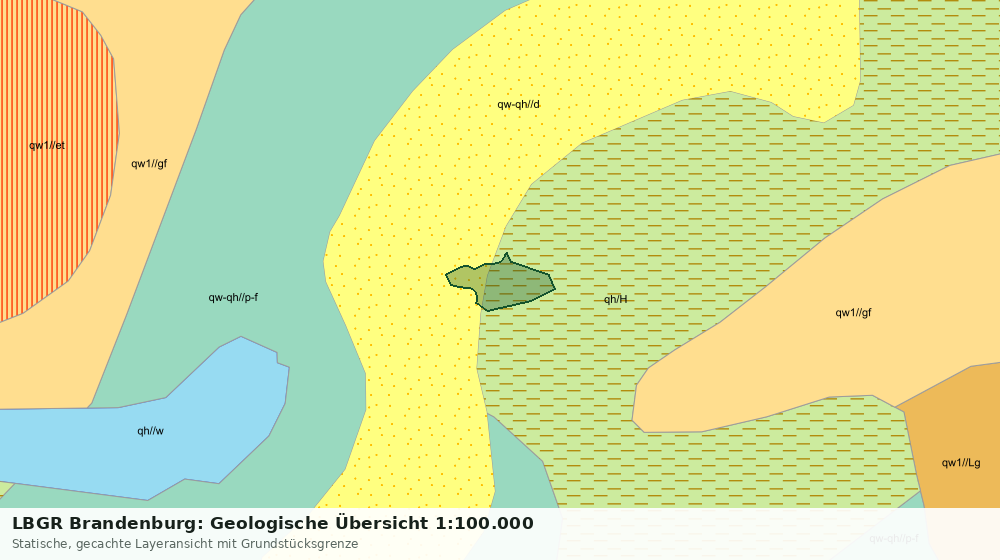 Statische Kartenansicht: LBGR Brandenburg: Geologische Übersicht 1:100.000