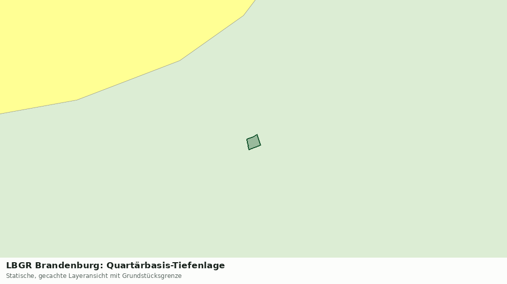 Statische Kartenansicht: LBGR Brandenburg: Quartärbasis-Tiefenlage