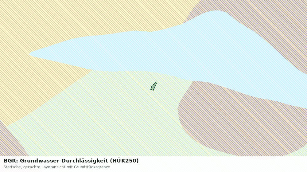 Statische Kartenansicht: BGR: Grundwasser-Durchlässigkeit (HÜK250)