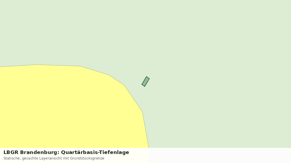 Statische Kartenansicht: LBGR Brandenburg: Quartärbasis-Tiefenlage