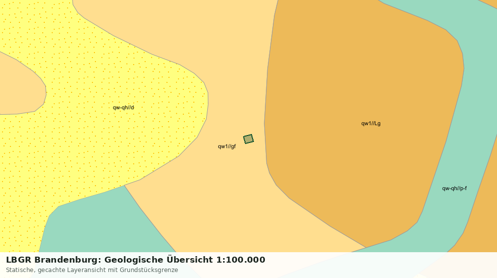 Statische Kartenansicht: LBGR Brandenburg: Geologische Übersicht 1:100.000