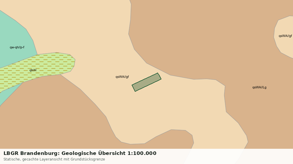Statische Kartenansicht: LBGR Brandenburg: Geologische Übersicht 1:100.000