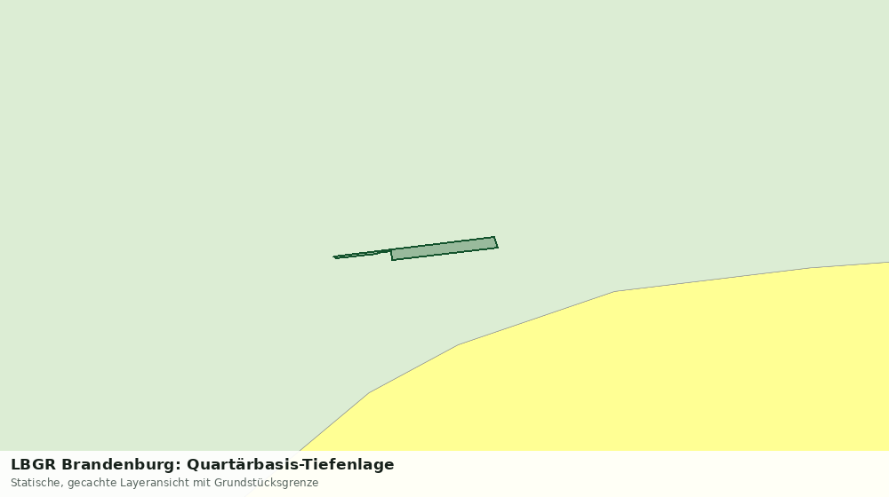 Statische Kartenansicht: LBGR Brandenburg: Quartärbasis-Tiefenlage