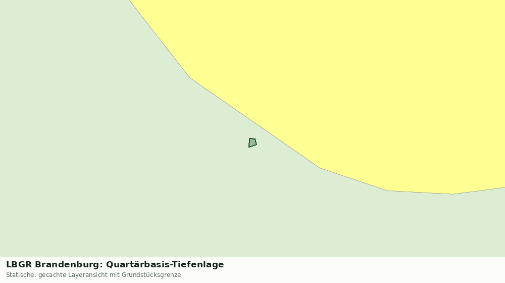 Statische Kartenansicht: LBGR Brandenburg: Quartärbasis-Tiefenlage