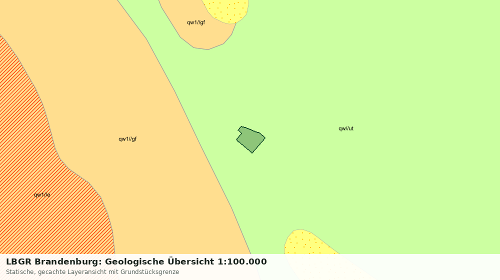 Statische Kartenansicht: LBGR Brandenburg: Geologische Übersicht 1:100.000