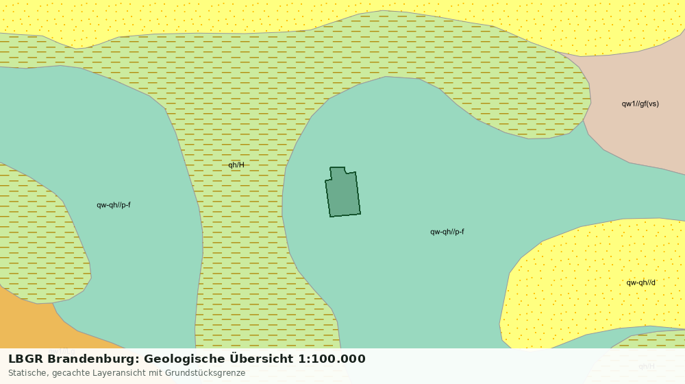 Statische Kartenansicht: LBGR Brandenburg: Geologische Übersicht 1:100.000