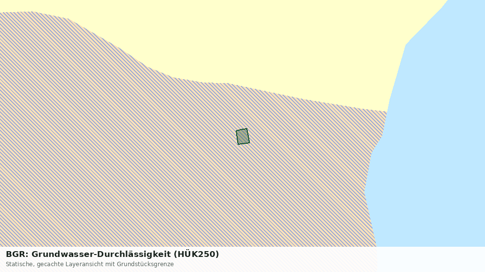 Statische Kartenansicht: BGR: Grundwasser-Durchlässigkeit (HÜK250)
