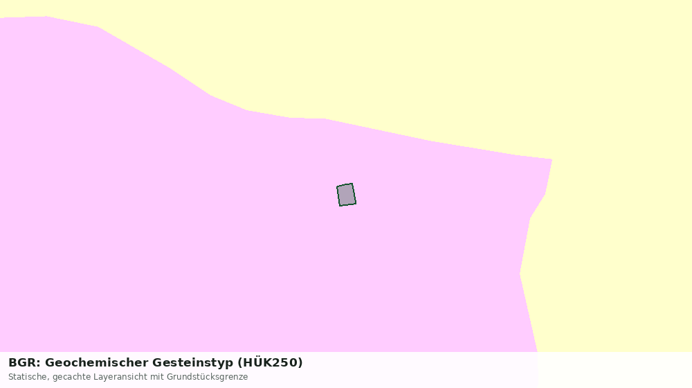Statische Kartenansicht: BGR: Geochemischer Gesteinstyp (HÜK250)