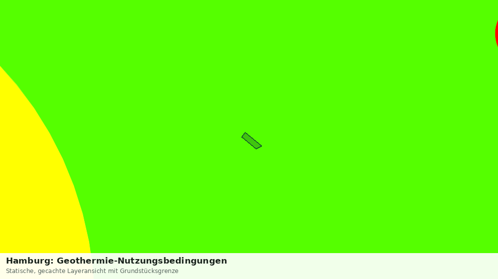 Statische Kartenansicht: Hamburg: Geothermie-Nutzungsbedingungen