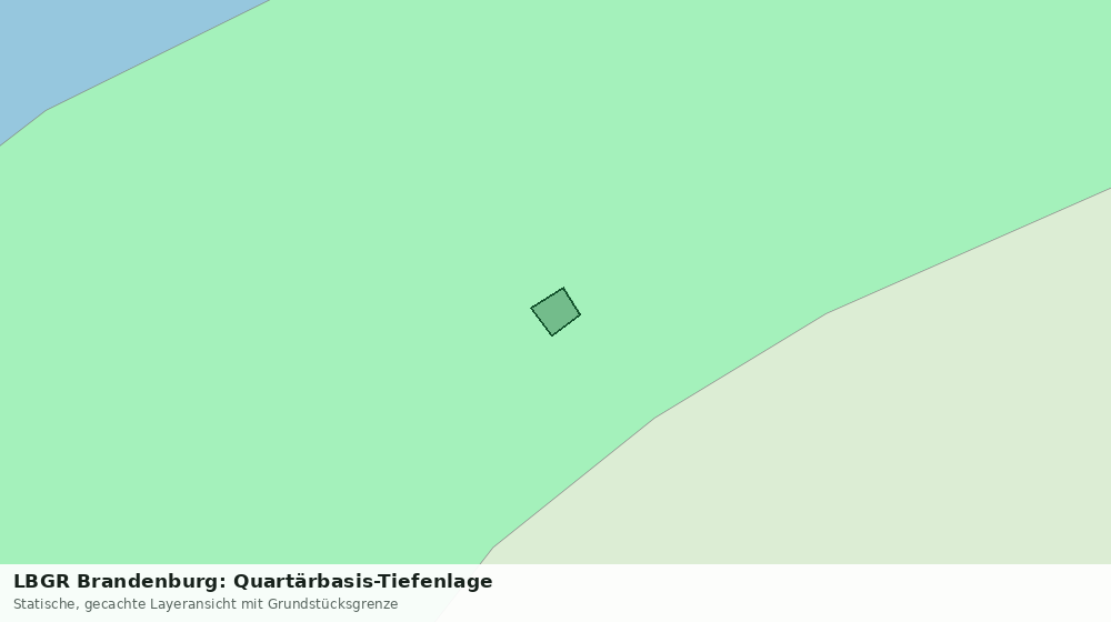 Statische Kartenansicht: LBGR Brandenburg: Quartärbasis-Tiefenlage