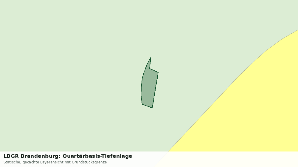 Statische Kartenansicht: LBGR Brandenburg: Quartärbasis-Tiefenlage