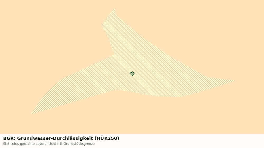 Statische Kartenansicht: BGR: Grundwasser-Durchlässigkeit (HÜK250)