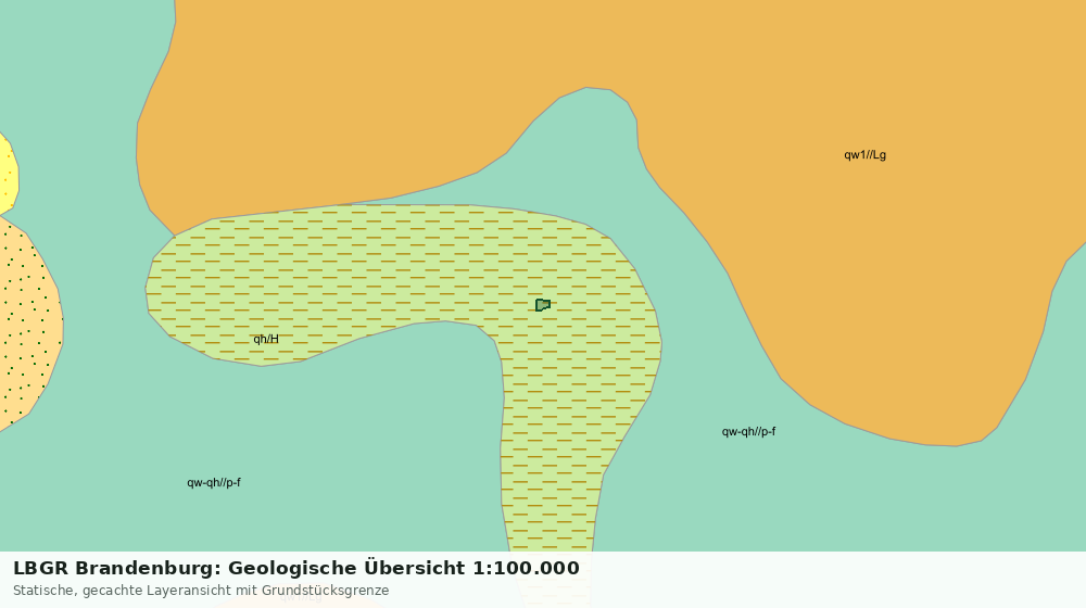 Statische Kartenansicht: LBGR Brandenburg: Geologische Übersicht 1:100.000