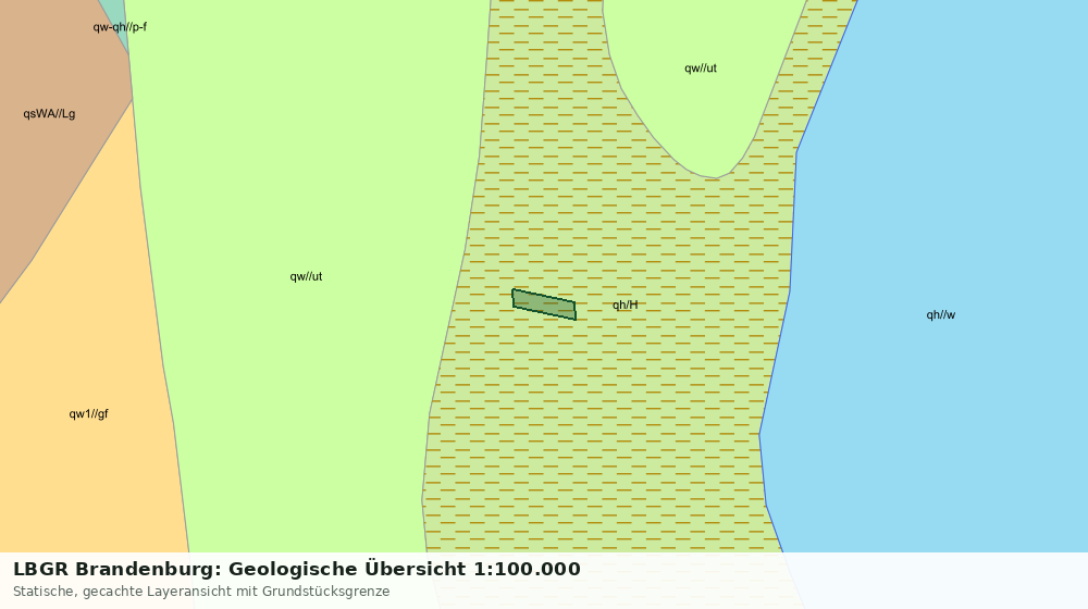 Statische Kartenansicht: LBGR Brandenburg: Geologische Übersicht 1:100.000