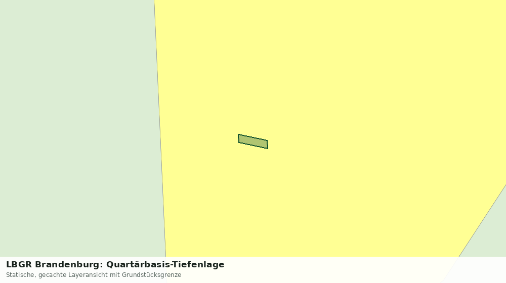 Statische Kartenansicht: LBGR Brandenburg: Quartärbasis-Tiefenlage