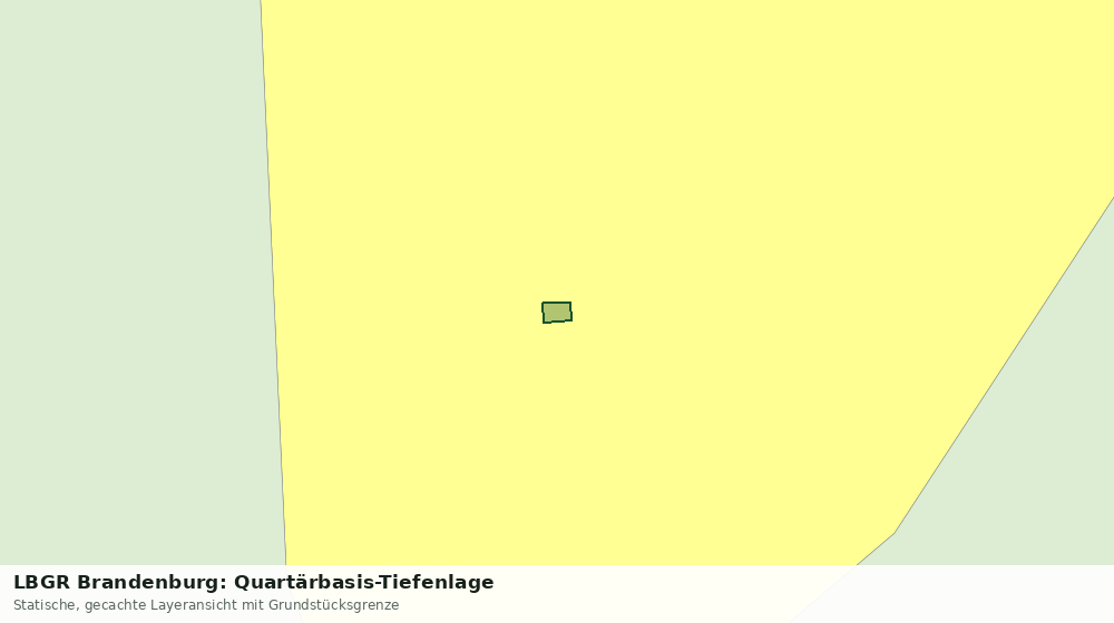 Statische Kartenansicht: LBGR Brandenburg: Quartärbasis-Tiefenlage