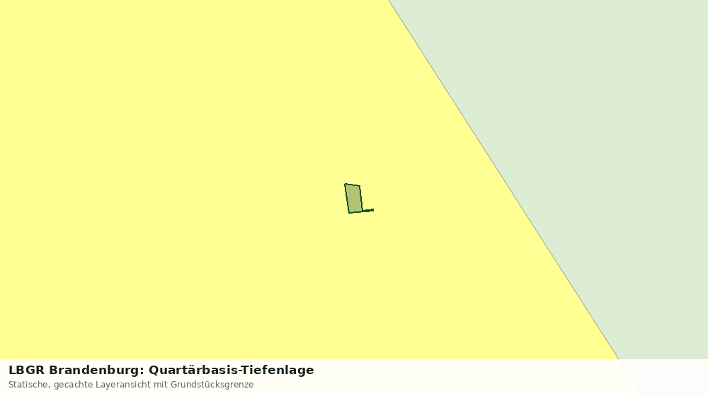 Statische Kartenansicht: LBGR Brandenburg: Quartärbasis-Tiefenlage