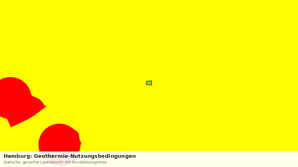 Statische Kartenansicht: Hamburg: Geothermie-Nutzungsbedingungen