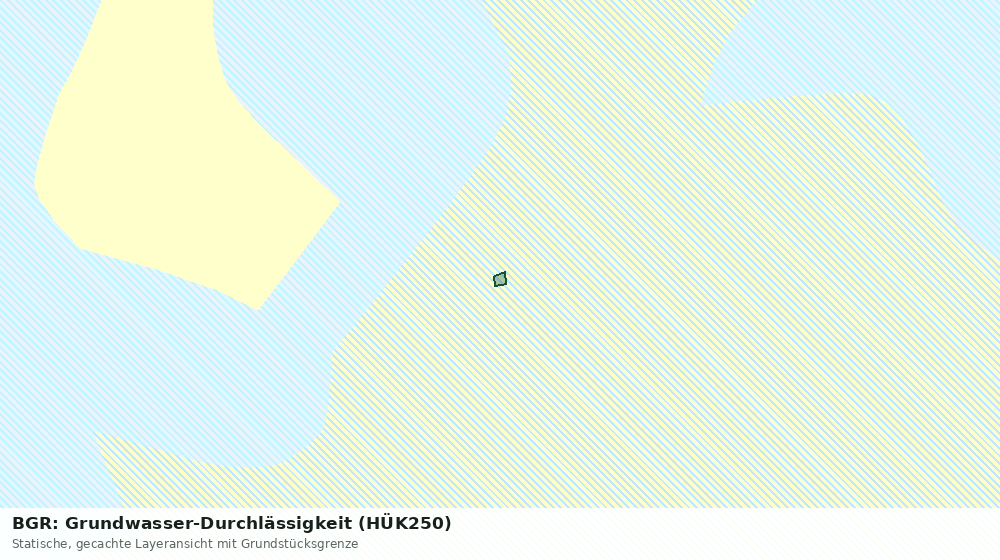 Statische Kartenansicht: BGR: Grundwasser-Durchlässigkeit (HÜK250)