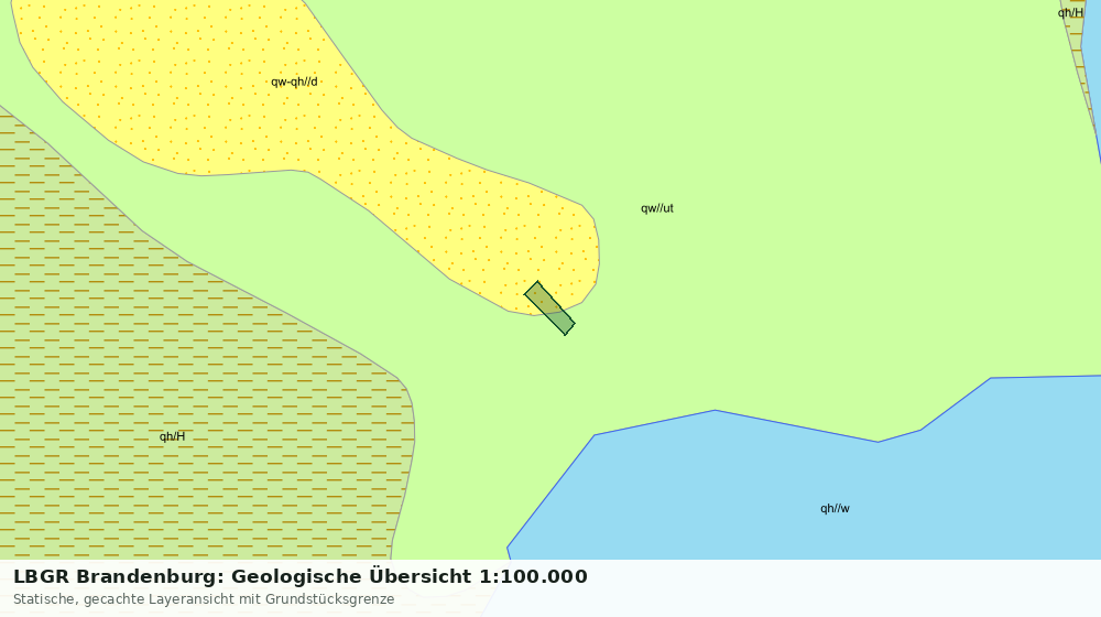 Statische Kartenansicht: LBGR Brandenburg: Geologische Übersicht 1:100.000