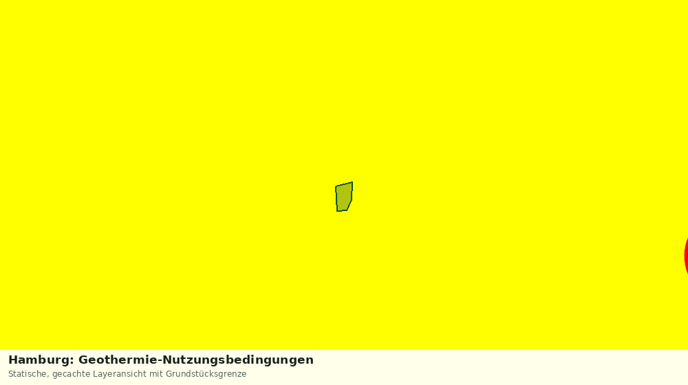 Statische Kartenansicht: Hamburg: Geothermie-Nutzungsbedingungen