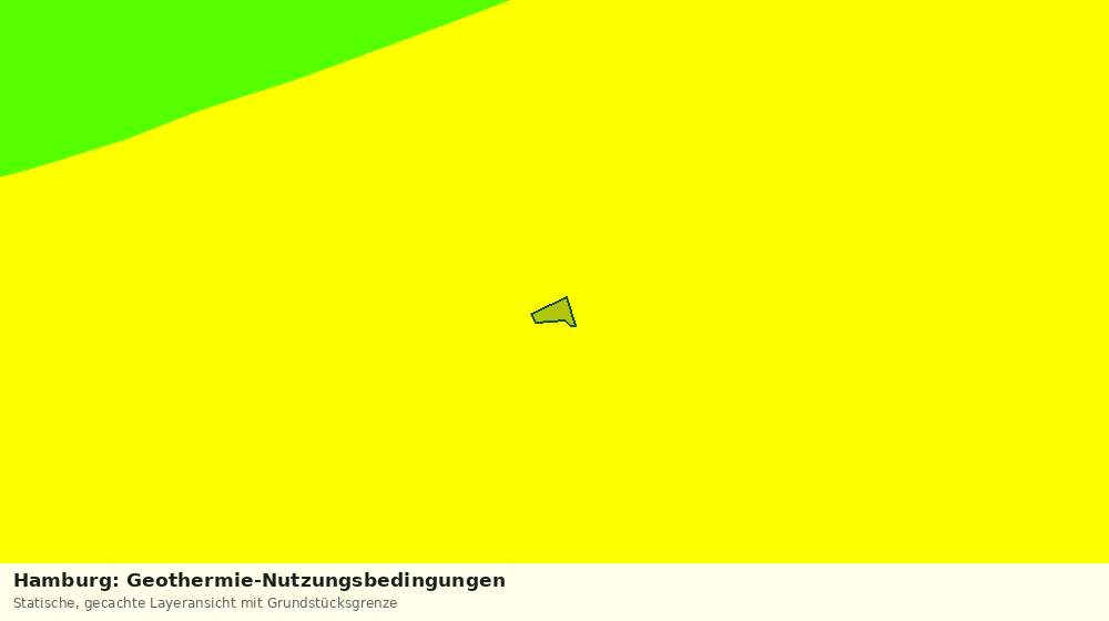 Statische Kartenansicht: Hamburg: Geothermie-Nutzungsbedingungen