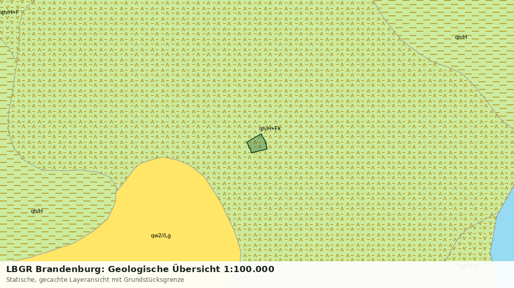Statische Kartenansicht: LBGR Brandenburg: Geologische Übersicht 1:100.000