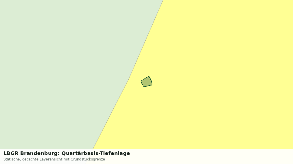 Statische Kartenansicht: LBGR Brandenburg: Quartärbasis-Tiefenlage